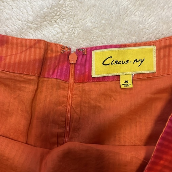 Circus by Sam Edelman Pink and Orange Mini Skater Skirt - Picture 3 of 4